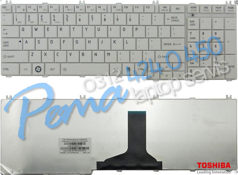 Toshiba Satellite L770 klavye